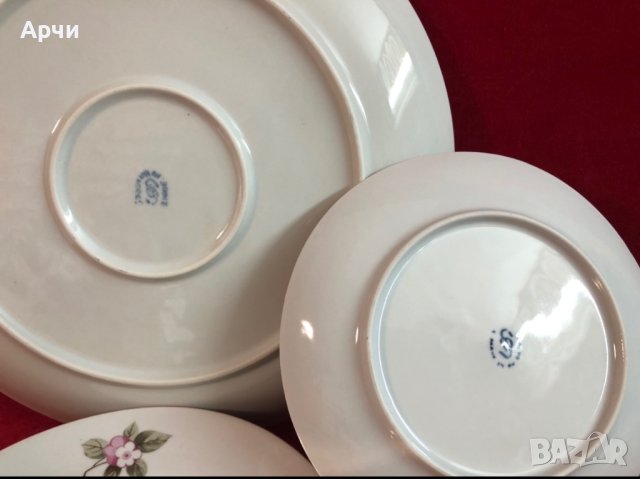 Ретро български сервиз за торта, снимка 3 - Сервизи - 44141923