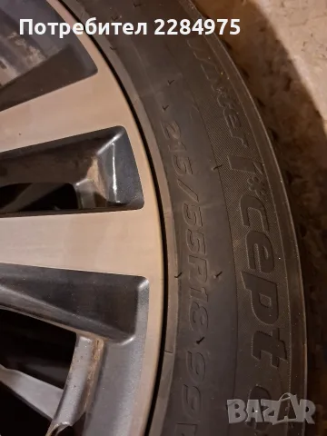 оригинални чисто нови джанти със зимни гуми HANKOOK 215/55/18, снимка 8 - Гуми и джанти - 56153595