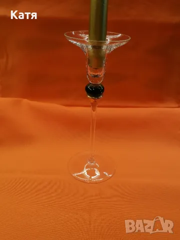 Винтидж ръчно духан свещник Italy Original

I, снимка 5 - Други - 50403534