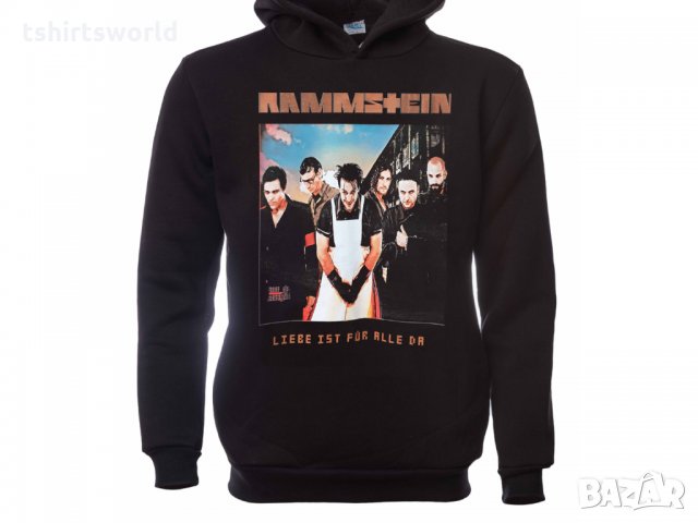 Нов мъжки суичър с дигитален печат на музикалната група Rammstein, Рамщайн - Liebe ist für alle da, снимка 8 - Суичъри - 31819733