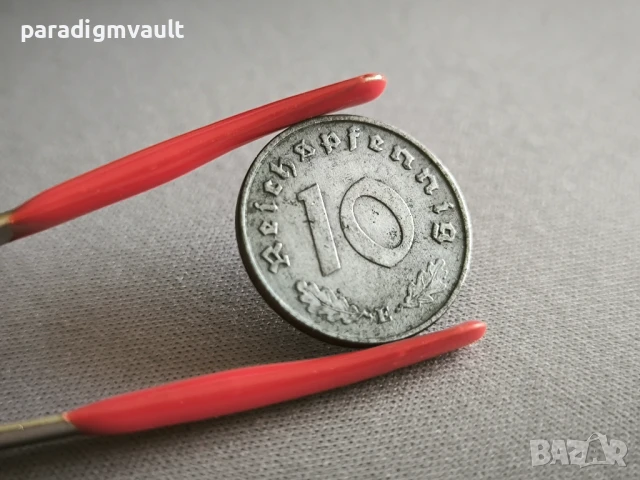 Mонета - Трети райх -Германия - 10 пфенига | 1941г.; серия E, снимка 2 - Нумизматика и бонистика - 50676964