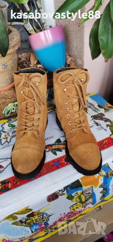 Ботуши Естествен велур 39н., снимка 2 - Дамски ботуши - 42911208