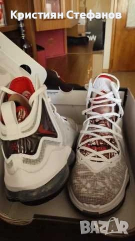 Nike Обувки за баскетбол Lebron XIX CZ0203 101 Бял, снимка 4 - Спортни обувки - 51522662