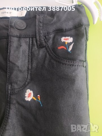 Еластичен панталон за момиче, снимка 3 - Детски панталони и дънки - 44490563