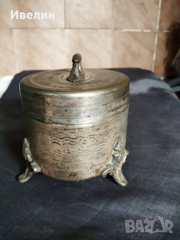 посребрена антикварна кутия, снимка 2 - Антикварни и старинни предмети - 29152958