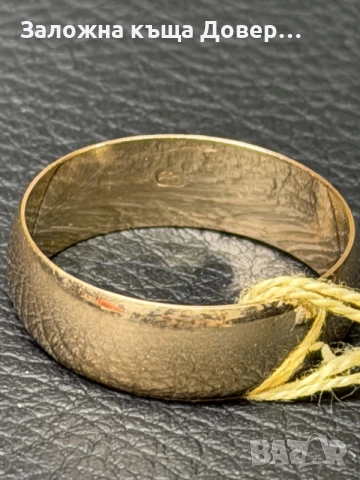 Златна халка 14 K 585 Чисто нова gold zlatna halka , снимка 2 - Пръстени - 55849941
