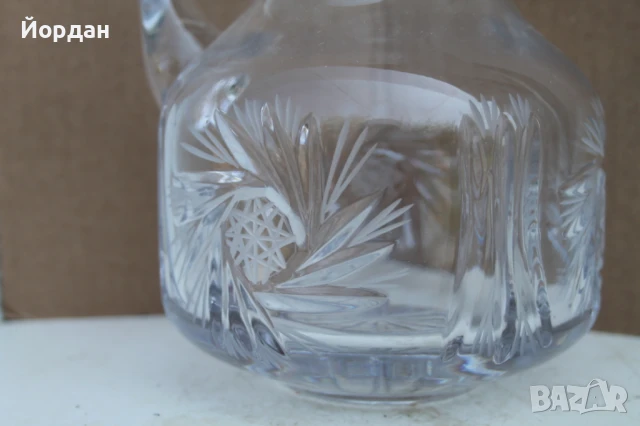 Немска кристална кана за вино , снимка 2 - Вази - 50606862