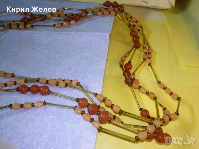 ЕФЕКТНО МАРКОВО МОДНО ХЕНД МЕЙД АРТ КОЛИЕ ЕСТЕСТВЕНИ ПОЛУСКЪПОЦЕННИ КАМЪНИ ШЛИФОВАНИ и БРОНЗ 34726, снимка 11 - Колиета, медальони, синджири - 39200502
