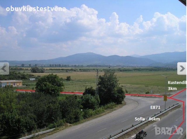 Хале 600кв с Терен до до Европейски Път E871 (Македония-*Кюстендил*-Перник-София), снимка 4 - Складове - 33762923