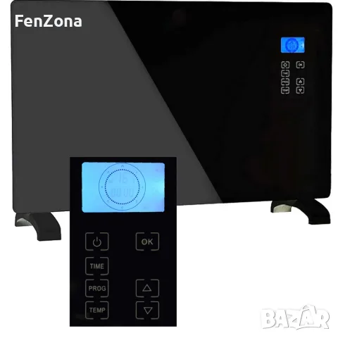 Електрически конвектор Heltes 2000W с LCD дисплей и седмично п, снимка 8 - Отоплителни печки - 56084179