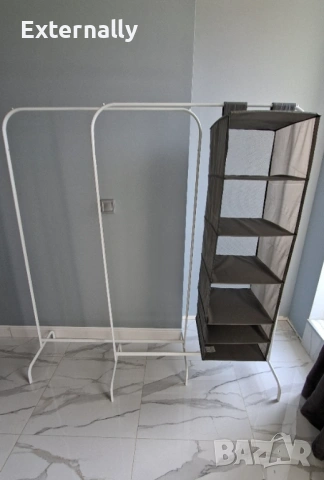 Метални стойки за дрехи, снимка 3 - Закачалки - 54299787