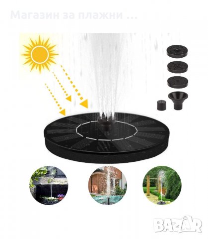 СОЛАРЕН КРЪГЪЛ ГРАДИНСКИ ФОНТАН ЗА ДЕКОРАЦИЯ НА ДОМА, ГРАДИНАТА - код 2877