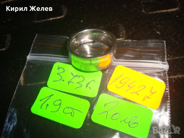 A&F TIAG 925 МАРКОВ СРЕБЪРЕН ПРЪСТЕН РОДИРАНО СРЕБРО 925 ПРОБА 19427, снимка 7 - Пръстени - 31574396