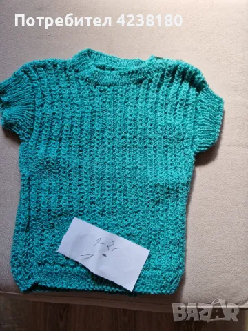 Бебешки и детски плетени дрешки, нови, ръчна изработка, снимка 9 - Детски пуловери и жилетки - 47433533