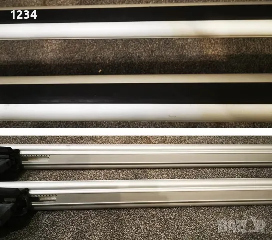 THULE алуминиев багажник напречни греди за монтаж на надлъжни рейки 135cm, снимка 4 - Аксесоари и консумативи - 49733317
