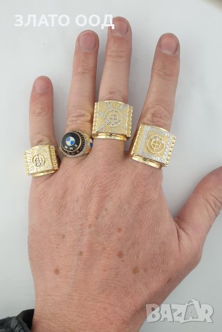 Мъжки златни пръстени, снимка 3 - Пръстени - 30983632
