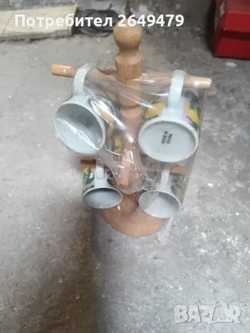 Продавам комплект солница и пиперница + комплект чаши с дървена поставка, снимка 3 - Други - 49895242