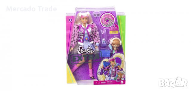 Барби Екстра с руса коса и цветно палто, снимка 2 - Кукли - 35131843