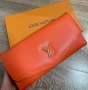 Дамско портмоне / портфейл Louis Vuitton оранжево , снимка 1