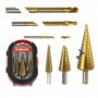 Комплект стъпаловидни бургии за метал 6 части MARPOL, снимка 2