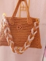 Елегантна дамска чанта -ръчно плетиво , снимка 2