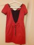 Сладка червена рокля/туника с панделка, снимка 2