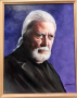 Портрет на Jon Lord,маслени бои,платно, 45/55,рамкирана, снимка 1 - Картини - 44763141