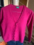 Жилетка Benetton  цвят фуксия ( мерино,, снимка 8