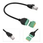 Flower Кабел RJ45 Ethernet (мъжки) към 8-пинов AV клемен пружинен адаптерен блок, снимка 3