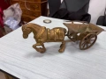 Бронзова каруца с кон №7998, снимка 2