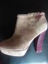 Уникални розови велурени боти - НОВИ!, снимка 3