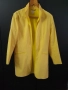 жълто манто с цип от травира, снимка 1