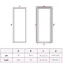 vidaXL Интериорна врата 76x201,5 см бяла ESG стъкло и алуминий, снимка 8