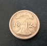 Монета. Германия.  райх пфенига. 1924 год., снимка 5