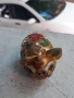 Прасенце миниатюра клоазоне бронз клетъчен емайл, снимка 3