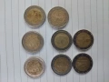 Монети от 2 евро цената е за всички монети, снимка 2