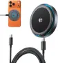 THREEKEY Qi2.2 25W Магнитно безжично зарядно с вградено охлаждане, снимка 1
