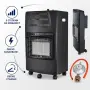 Сгъваем газов отоплител 4200W с 3 степени, керамичен нагревател и колелца, снимка 2