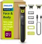 Хибридна електрическа самобръсначка и тример Philips OneBlade 360 Face + Body (Модел: QP2824/31), снимка 1
