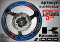 Kawasaki Z 1000 кантове и надписи за джанти, снимка 3