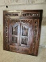 Прозорец/огледало с дърворезба, снимка 2