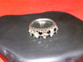 СТАР МАРКОВ СКЪПОЦЕНЕН СРЕБЪРЕН ПРЪСТЕН СРЕБРО 925 с МАРКАЗИТИ и ЦИРКОНИ Някои КАМЪНИ ЛИПСВАТ! 41813, снимка 7