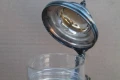 Немска кристална халба за бира с посребрена капачка, снимка 16
