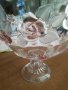 Винтидж WALTHER GLASS - фруктиера - Модел на роза Кармен - Ретро немски, снимка 5