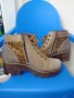 Боти от плат и естествена кожа, 37, снимка 4