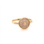 Златен дамски пръстен 1,63гр. размер:56 14кр. проба:585 модел:16456-5, снимка 3