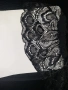 2XL Черни дамски чорапи с дантела , снимка 6