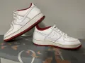 Кецове NIKE Air Force 1 White University Red Leather , снимка 5