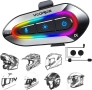 Слушалки за мотоциклетна каска VCOROS VR2 с 16-цветни RGB светлини, снимка 1