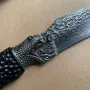 Ловен нож от Дамаска стомана , снимка 4